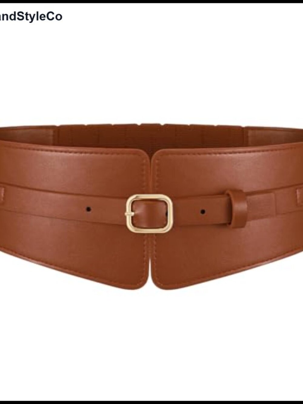 Wide Leather Stretch Belt Women Fashion Waistband for Dresses Adjustable